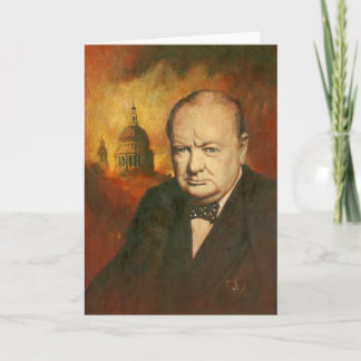 Winston Churchill Greetings Card Karte