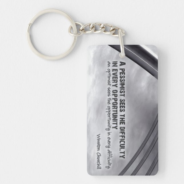 Winston Churchill Inspiration Angebot Schlüsselanhänger (Vorderseite)