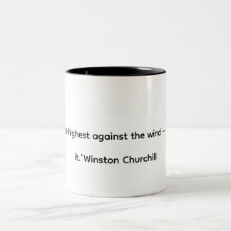 Winston Churchill Inspirierende Zitat Tasse – Drac