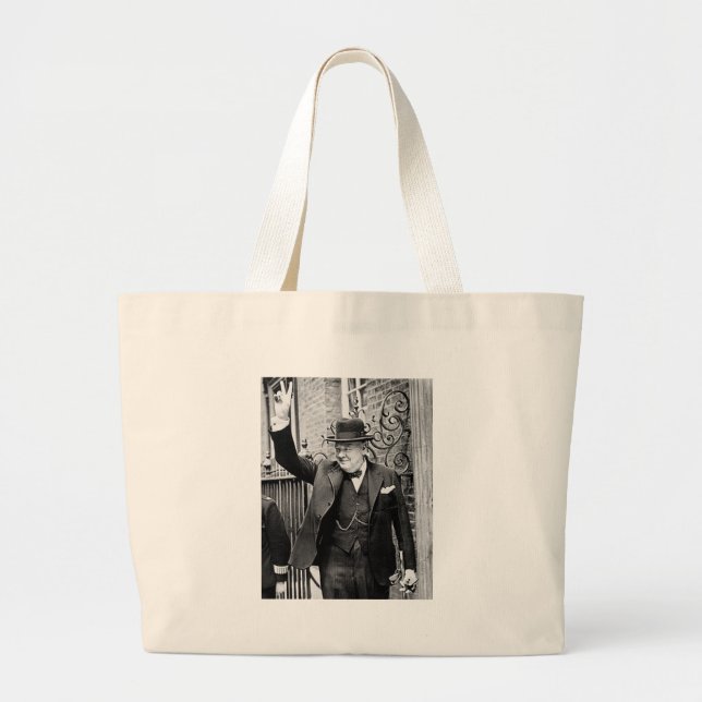 Winston Churchill Jumbo Stoffbeutel (Vorne)