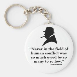 Winston Churchill Keyring - Zitat 11 Schlüsselanhänger