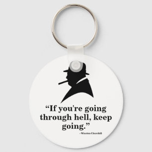 Winston Churchill Keyring - Zitat 1 Schlüsselanhänger