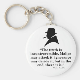 Winston Churchill Keyring - Zitat 21 Schlüsselanhänger