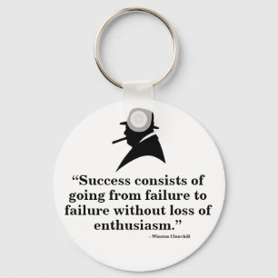 Winston Churchill Keyring - Zitat 7 Schlüsselanhänger