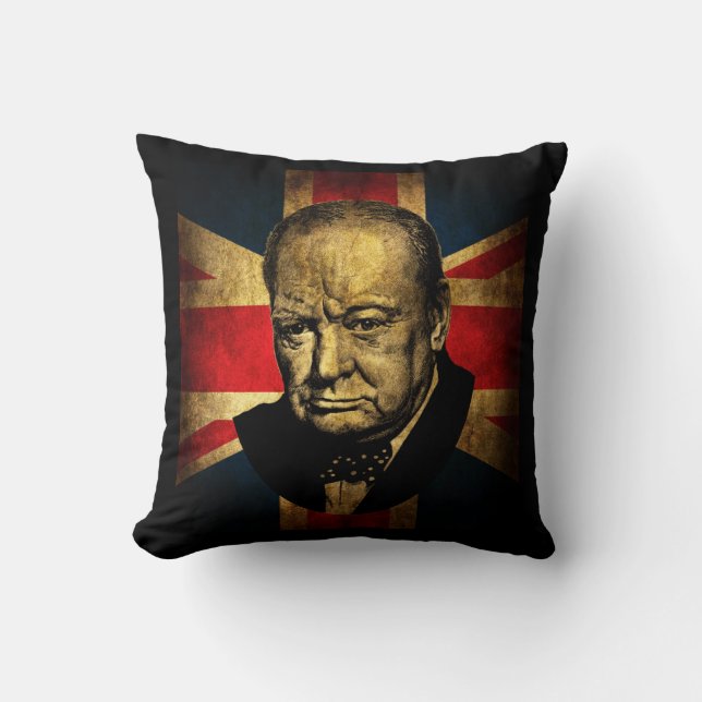 Winston Churchill Kissen (Vorderseite)