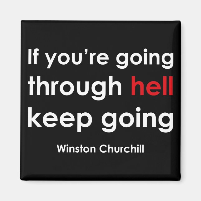 Winston Churchill Magnet (Vorne)