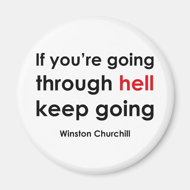 Winston Churchill Magnet (Vorne)