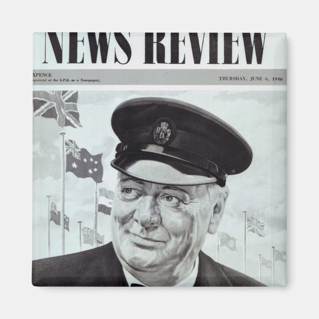 Winston Churchill Magnet (Vorne)