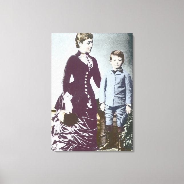 Winston Churchill mit seiner Mutter 2 Leinwanddruck (Vorderseite)