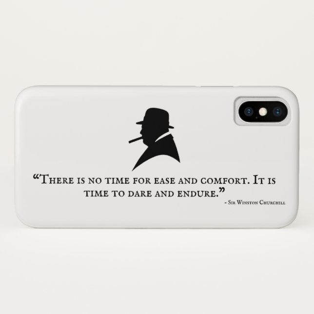 Winston Churchill Phone Case - Zitat 23 (Rückseite (Horizontal))