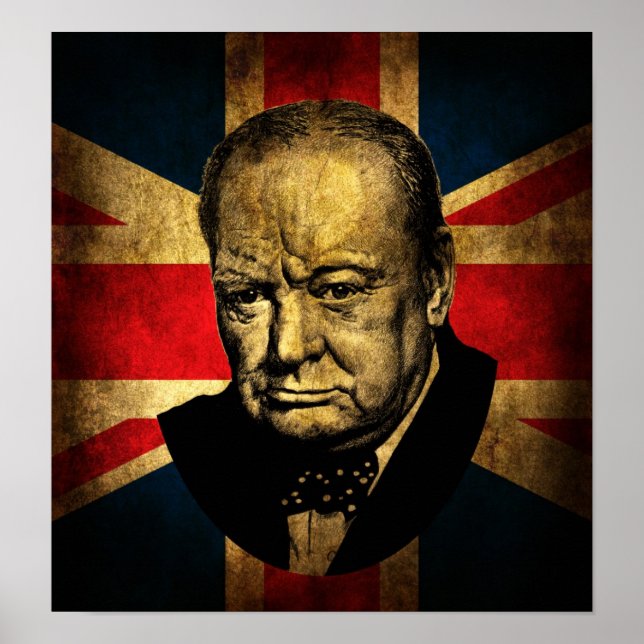 Winston Churchill Poster (Vorne)