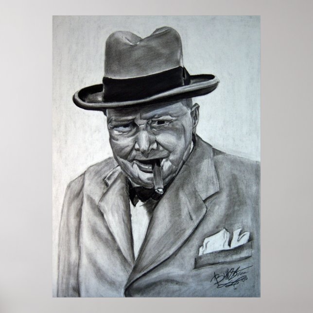 Winston Churchill Poster (Vorne)