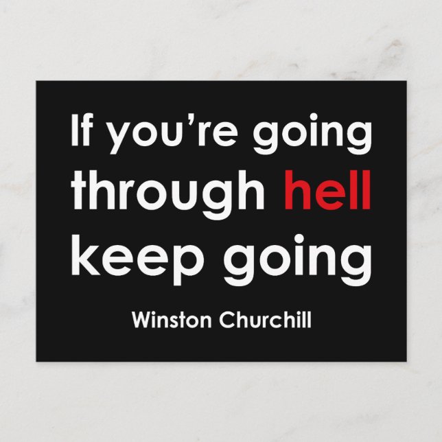 Winston Churchill Postkarte (Vorderseite)