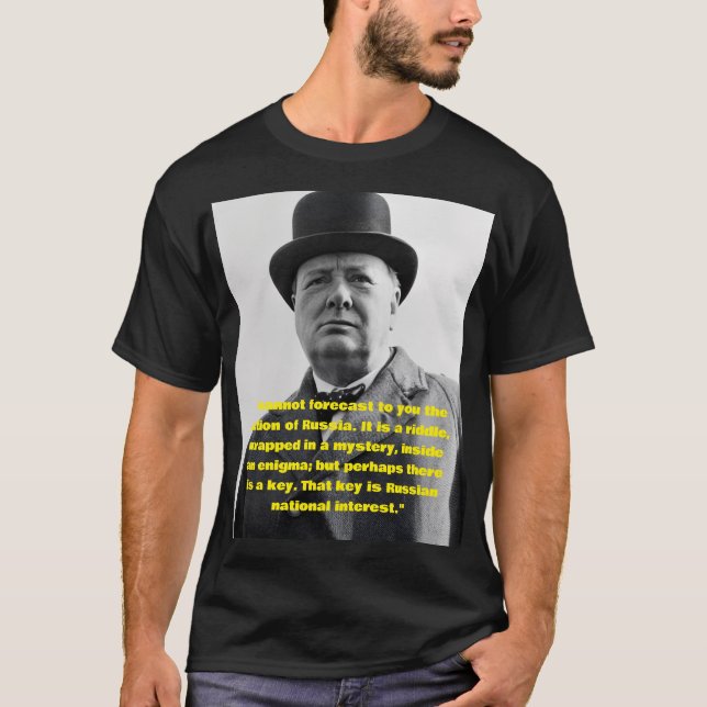 Winston Churchill quote  T-Shirt (Vorderseite)