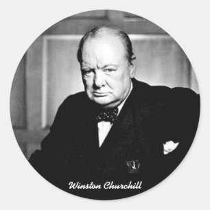 Winston Churchill Runder Aufkleber