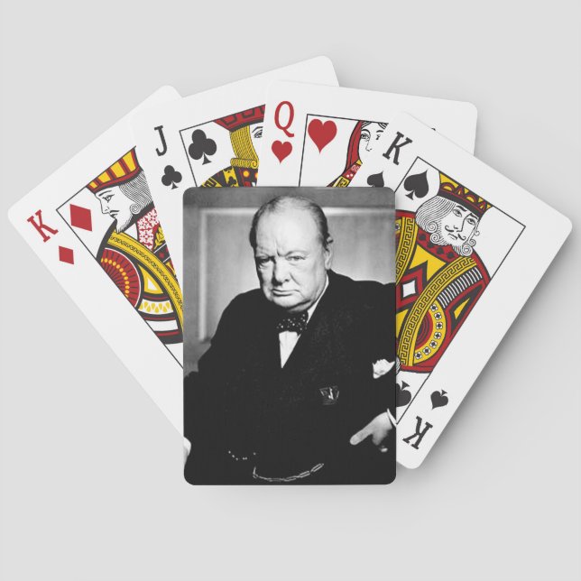 Winston Churchill Spielkarten (Rückseite)