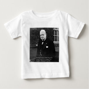 Winston Churchill "Success Never Final" Geschenke Baby T-shirt