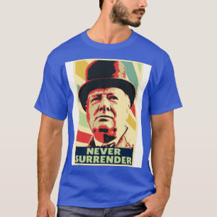 Winston Churchill verzichtet nie auf Vintage Farbe T-Shirt