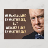 Winston Churchill Wir machen ein Leben