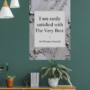 Winston Churchill Zitat; Das Allerbeste Poster