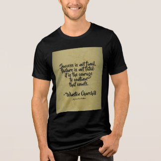 Winston Churchill Zitat; Erfolg Tri-Blend Shirt