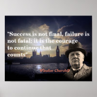 Winston Churchill Zitat über Mut