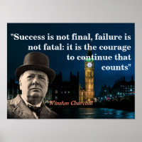 Winston Churchill Zitat über Mut