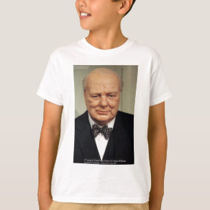Winston Churchill Zitate über Weisheit und Scheite T-Shirt