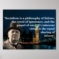 Winston Churchill zitiert zum Sozialismus