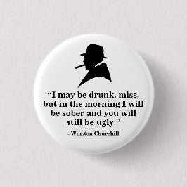 Winston- ChurchillAbzeichen - Zitat 20 Button