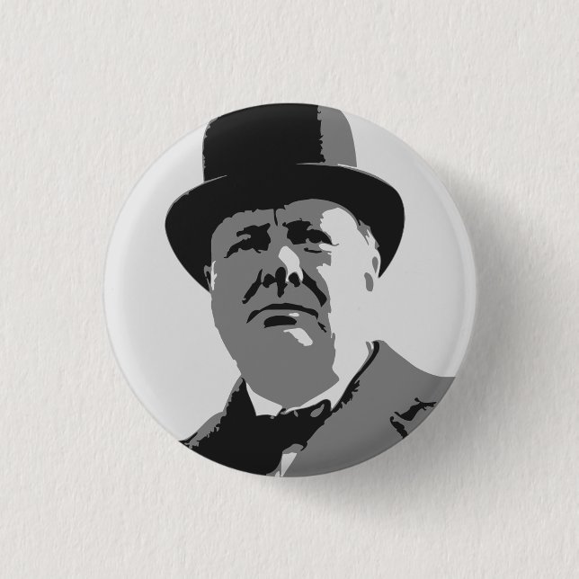 Winston- Churchillknopf Button (Vorderseite)