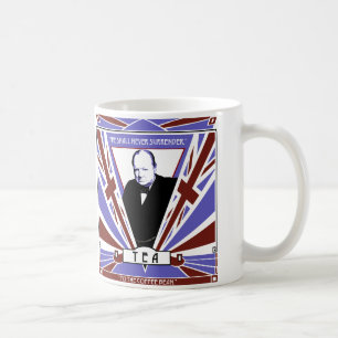 Winston- Churchillkunst-Deko Gewerkschafts-Jacktee Kaffeetasse