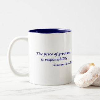 Winston- Churchillpreis des Größen-Zitats Zweifarbige Tasse