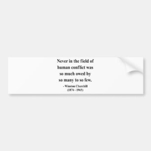 Winston- Churchillzitat 8a Autoaufkleber
