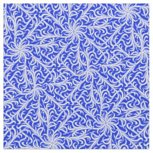 Winston Delft Blau und Weiß Stoff