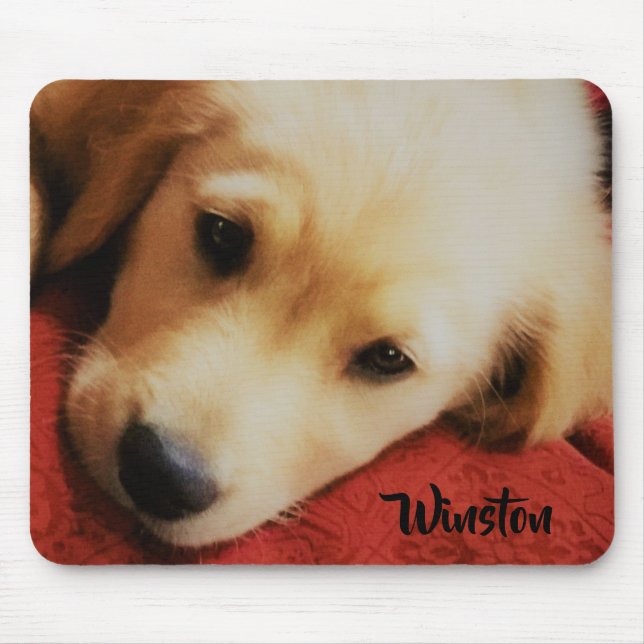 Winston der golden retriever-Welpe, Mousepad (Vorne)