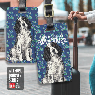 WINSTON English Setter • ArtMuse Journey-Serie Gepäckanhänger