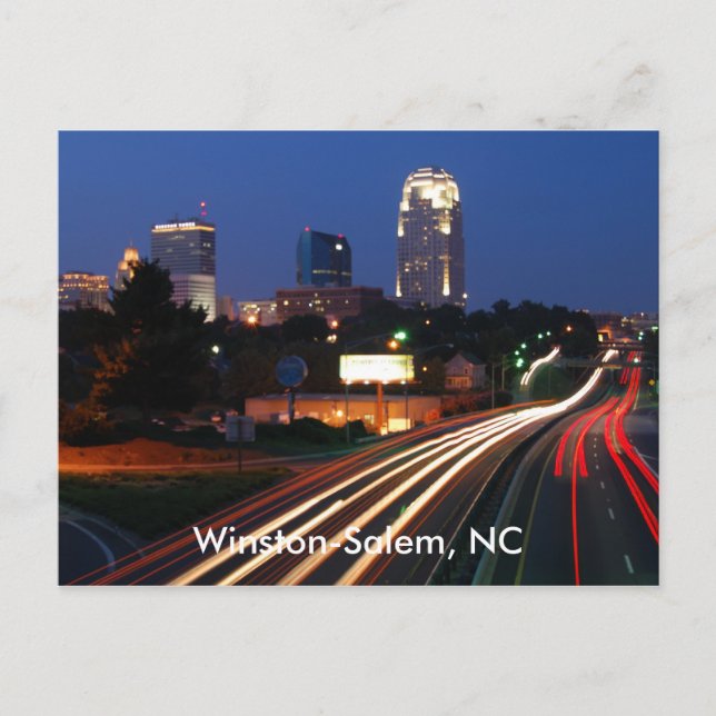Winston-Salem, NC Postkarte (Vorderseite)