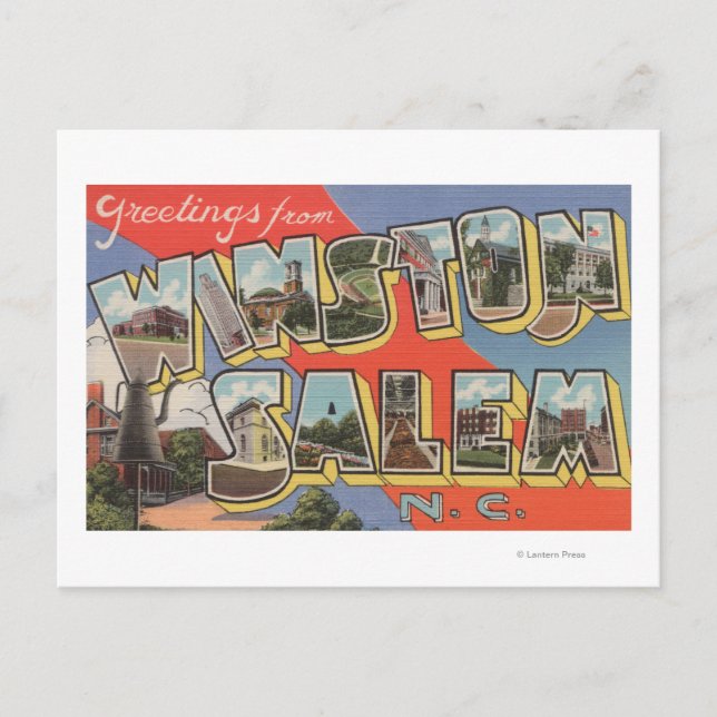 Winston-Salem, North Carolina Postkarte (Vorderseite)
