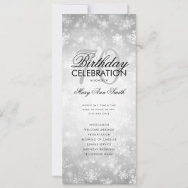 Winter 70 Geburtstag Programm Silver Wonderland Me
