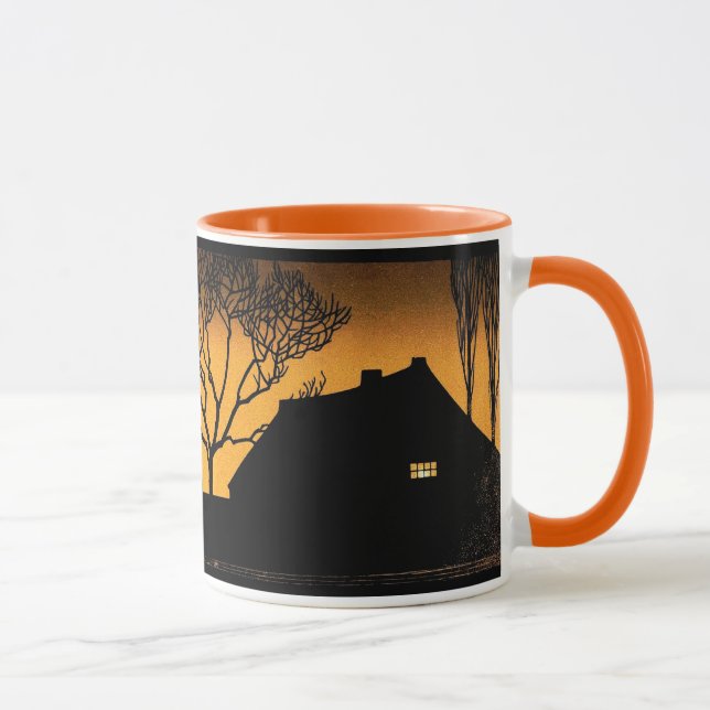 Winter Abend von Julie de Graag Tasse (Rechts)