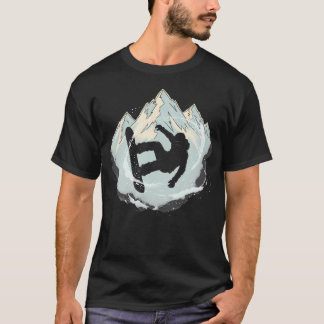 Winter-Abenteuer Snowboarden Skisport für Männer T-Shirt