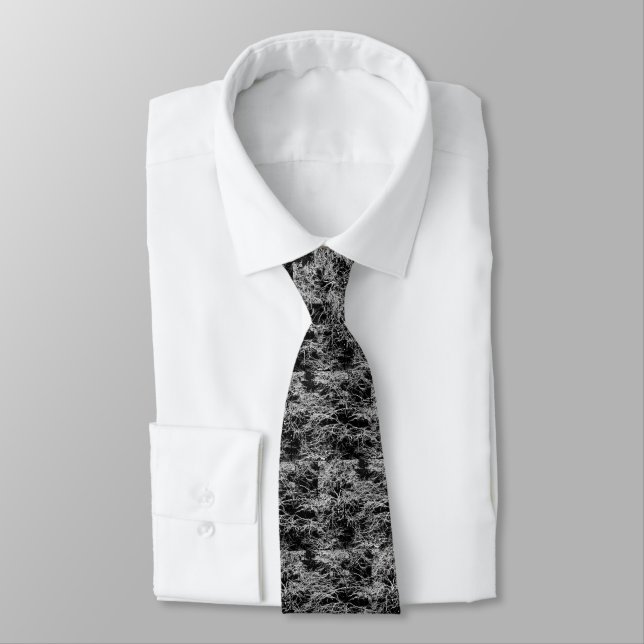 'Winter Abstrakt' Neck Tie Krawatte (Gebunden)