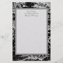 'Winter Abstrakt' Stationery Briefpapier