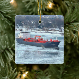 Winter Algoterra Great Sees Ship Freighter Keramikornament