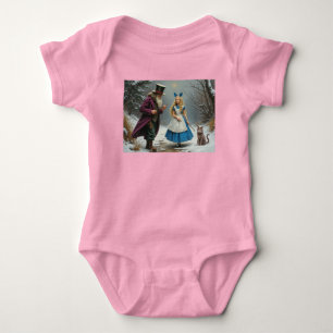 Winter Alice Baby rosa Bodysuit Strampler