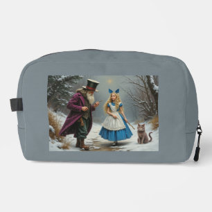 Winter Alice graue Toilettentasche Waschbeutel