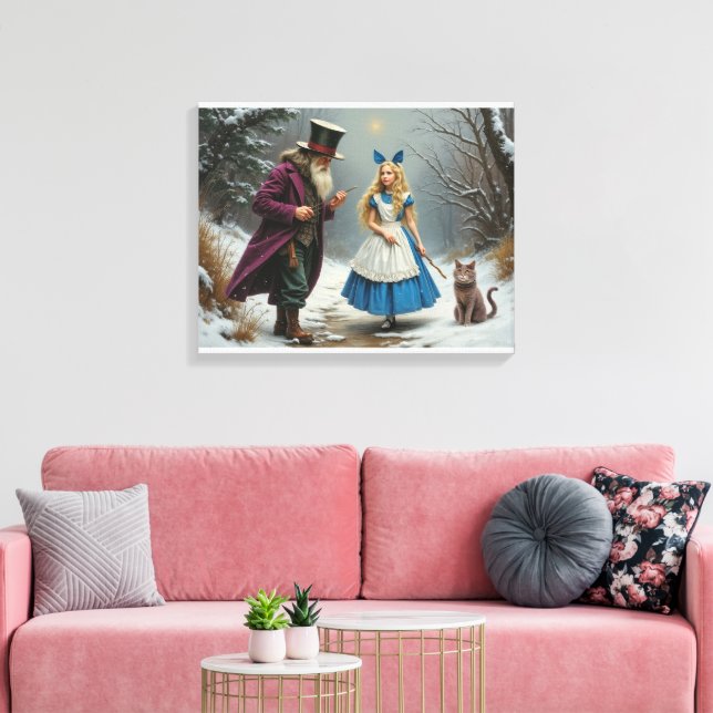 Winter Alice Leinwand (Insitu (Wohnzimmer))