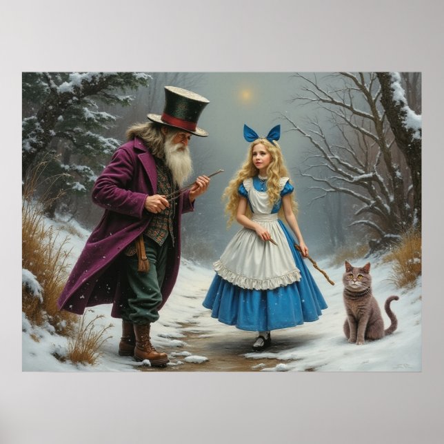 Winter Alice Matte Poster (Vorne)