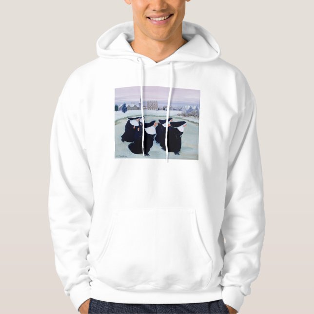 Winter am Kloster Hoodie (Vorderseite)